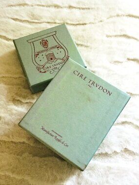 Two Designer Candle Diptyque + Cire Trudon Collectible Boxes Display Staging